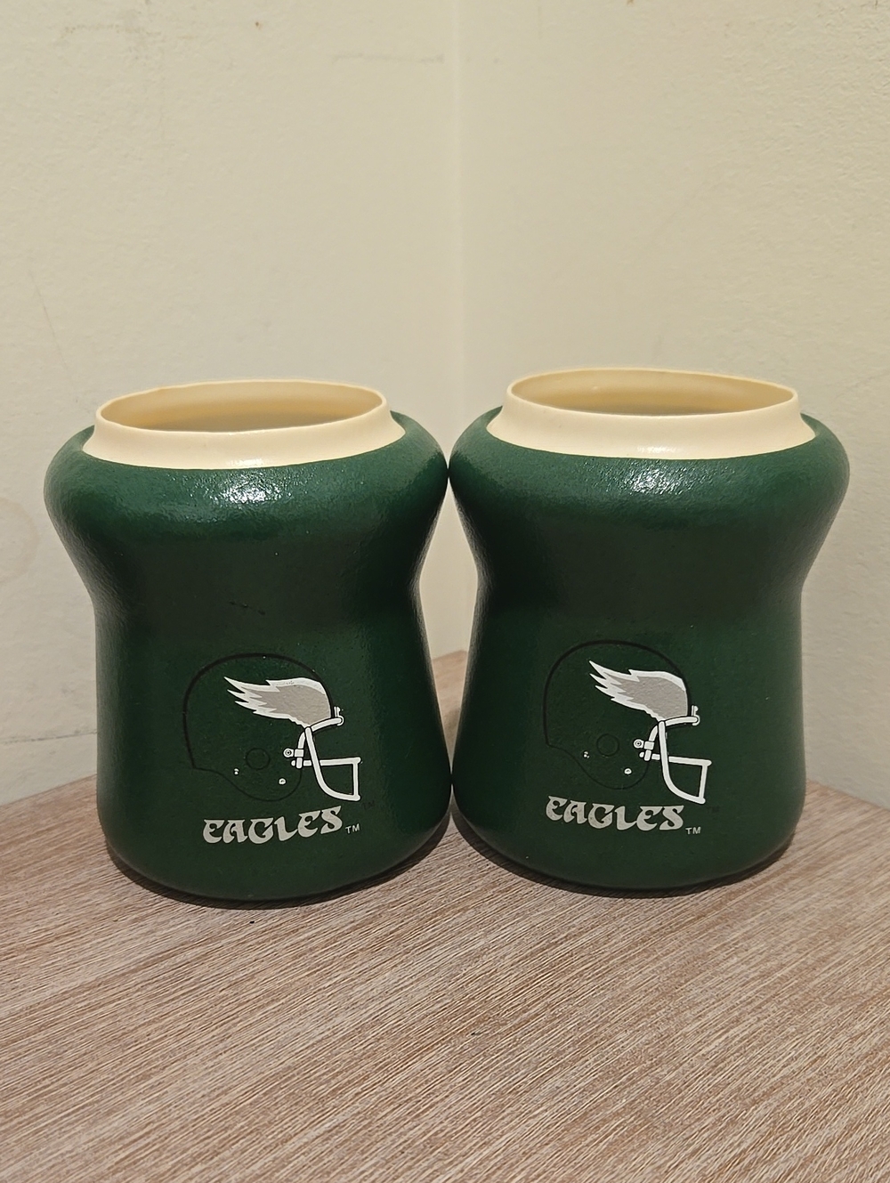 VINTAGE Philadelphia Eagles Green Drink Coozies